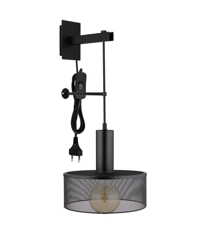 Jedd 25cm Wall Lamp Matt Black 1x E27-2