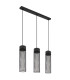 Hans Bar Pendant Ceiling Light Matt Black 3x E27-2