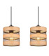 Soeni Bar Pendant Ceiling Light Matt Black 3x E27-4