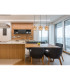Soeni Bar Pendant Ceiling Light Matt Black 3x E27-7