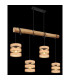 Soeni Bar Pendant Ceiling Light Matt Black 4x E27-5