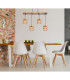Soeni Bar Pendant Ceiling Light Matt Black 4x E27-7