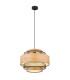 Soeni Cylindrical Pendant Ceiling Light Matt Black 1x E27-1