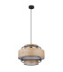 Soeni Cylindrical Pendant Ceiling Light Matt Black 1x E27-2