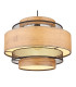 Soeni Cylindrical Pendant Ceiling Light Matt Black 1x E27-3