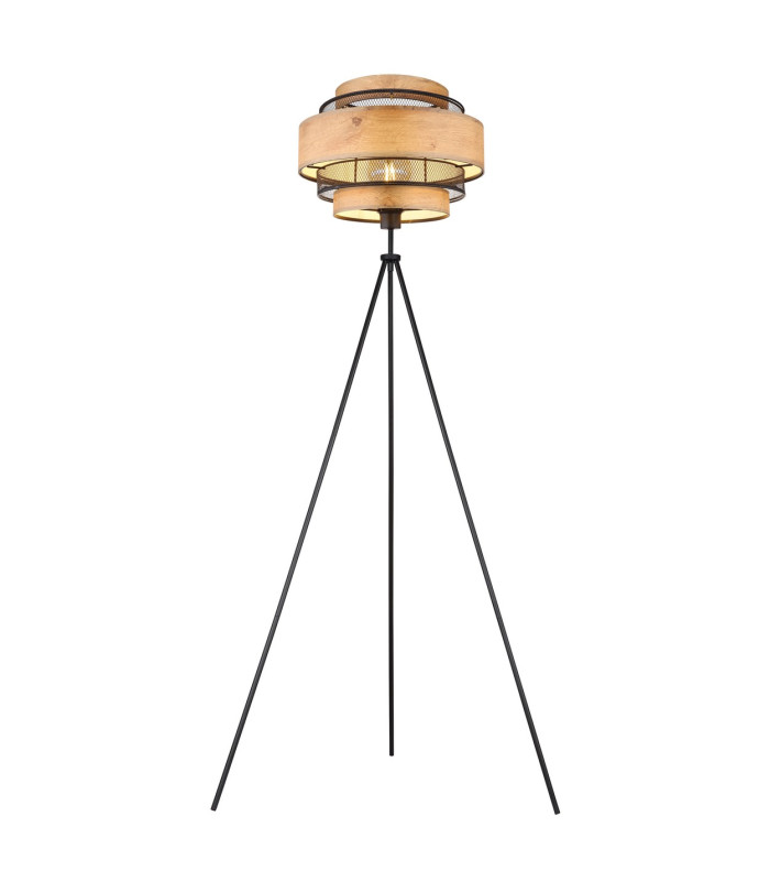 Soeni Tripod Floor Lamp Matt Black 1x E27-1