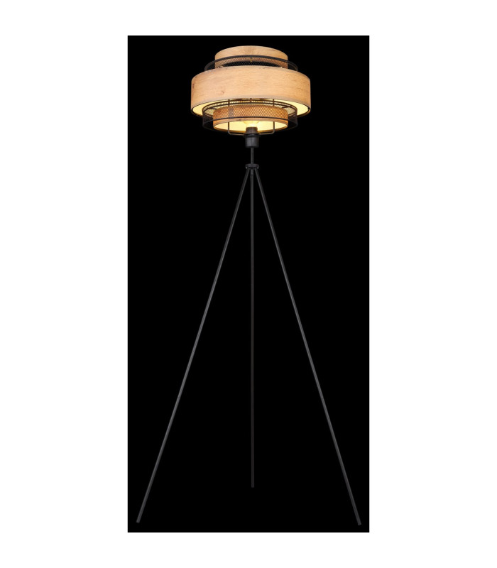 Soeni Tripod Floor Lamp Matt Black 1x E27-6