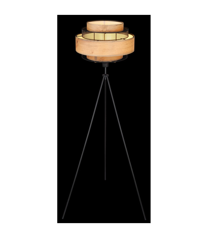Soeni Tripod Floor Lamp Matt Black 1x E27-7