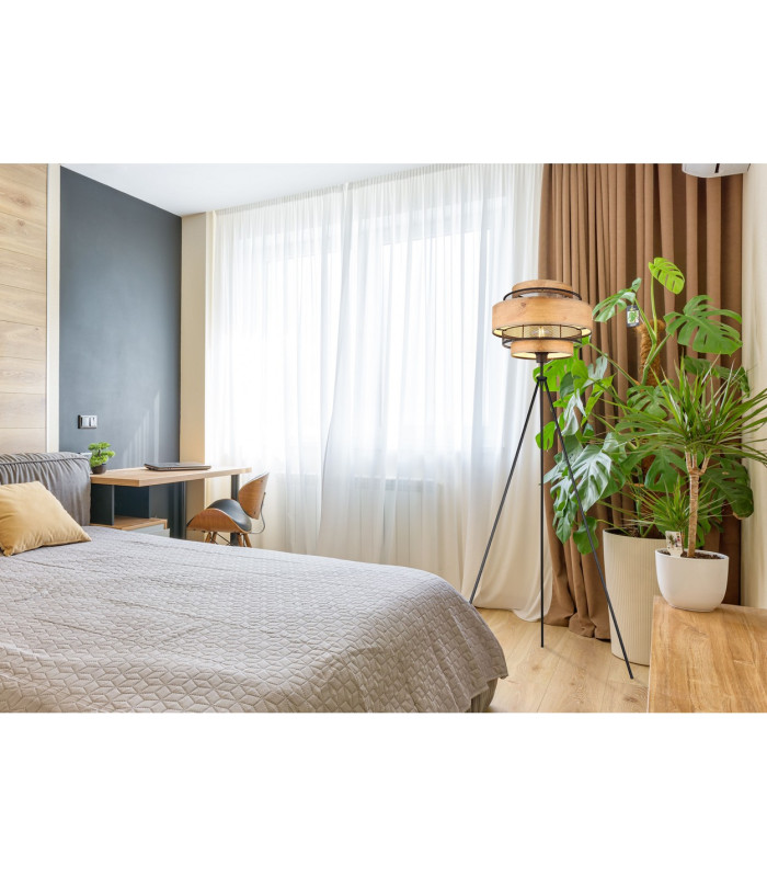 Soeni Tripod Floor Lamp Matt Black 1x E27-8