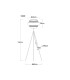 Soeni Tripod Floor Lamp Matt Black 1x E27-9