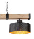Rielly Bar Pendant Ceiling Light Matt Black 2x E27-4