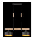 Rielly Bar Pendant Ceiling Light Matt Black 2x E27-6