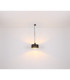 Rielly Cylindrical Pendant Ceiling Light Matt Black 1x E27-6