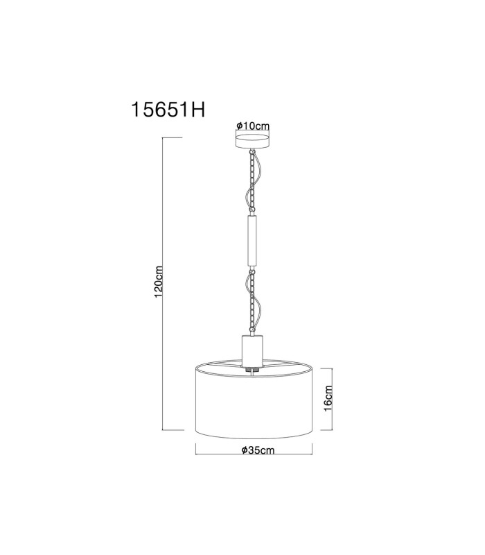 Rielly Cylindrical Pendant Ceiling Light Matt Black 1x E27-9