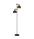 Rielly Multi Arm Floor Lamp Matt Black 2x E27-1