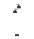 Rielly Multi Arm Floor Lamp Matt Black 2x E27-2
