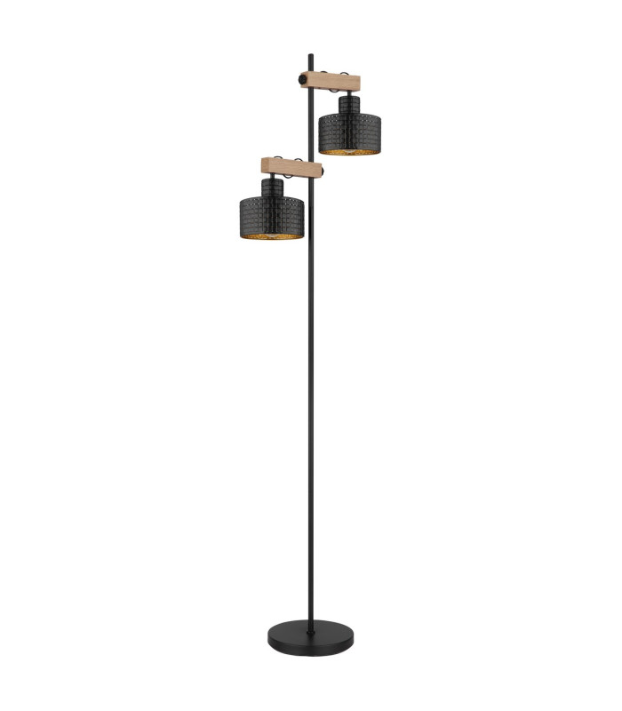 Rielly Multi Arm Floor Lamp Matt Black 2x E27-2