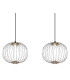Galway Bar Pendant Ceiling Light Nickel Matt 3x LED 3000K-4
