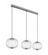Galway Bar Pendant Ceiling Light Nickel Matt 3x LED 3000K-6