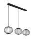 Galway Bar Pendant Ceiling Light Matt Black 3x LED 3000K-1
