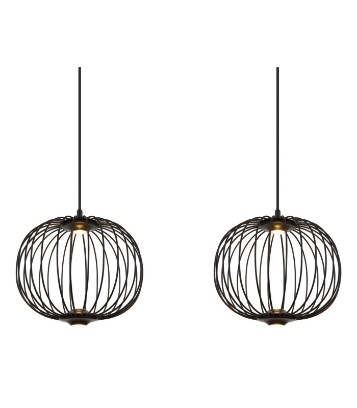 Galway Bar Pendant Ceiling Light Matt Black 3x LED 3000K-4