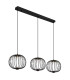 Galway Bar Pendant Ceiling Light Matt Black 3x LED 3000K-6