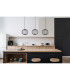 Galway Bar Pendant Ceiling Light Matt Black 3x LED 3000K-7