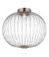 Galway 50cm Globe Ceiling Light Nickel Matt LED 3000K-1