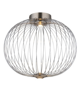Galway 50cm Globe Ceiling Light Nickel Matt LED 3000K-1