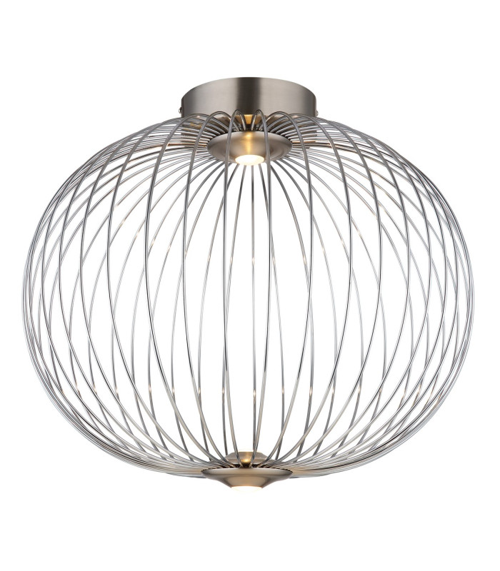 Galway 50cm Globe Ceiling Light Nickel Matt LED 3000K-1