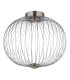 Galway 50cm Globe Ceiling Light Nickel Matt LED 3000K-2