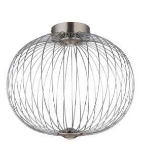 Galway 50cm Globe Ceiling Light Nickel Matt LED 3000K-2