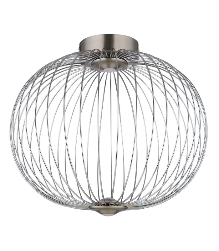 Galway 50cm Globe Ceiling Light Nickel Matt LED 3000K-2