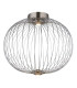 Galway 50cm Globe Ceiling Light Nickel Matt LED 3000K-3