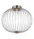 Galway 50cm Globe Ceiling Light Nickel Matt LED 3000K-4