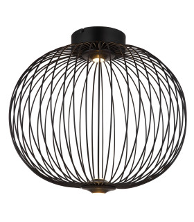 Galway 50cm Globe Ceiling Light Matt Black LED 3000K-1