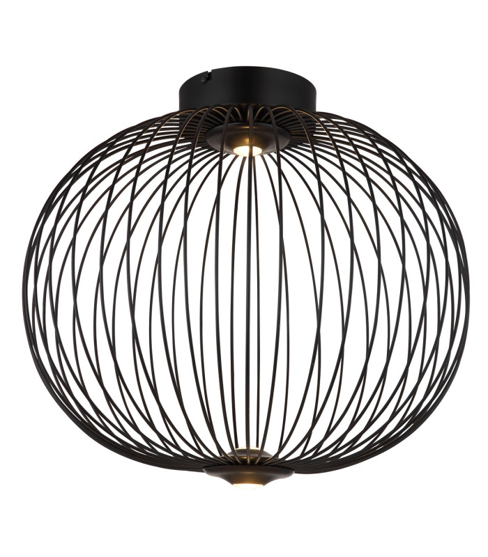 Galway 50cm Globe Ceiling Light Matt Black LED 3000K-1