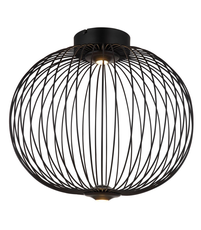 Galway 50cm Globe Ceiling Light Matt Black LED 3000K-3
