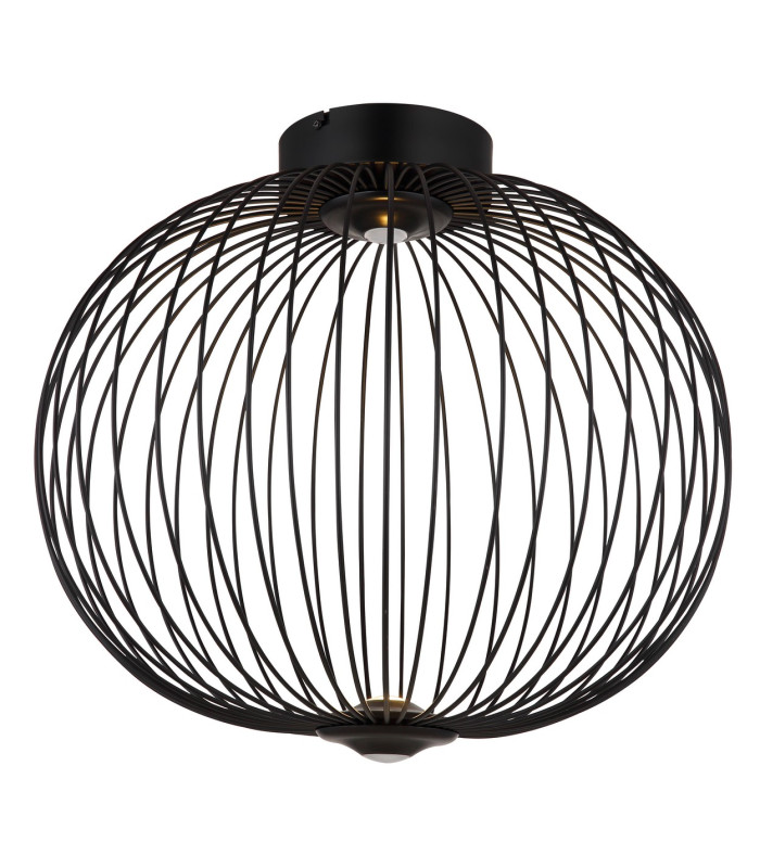 Galway 50cm Globe Ceiling Light Matt Black LED 3000K-4