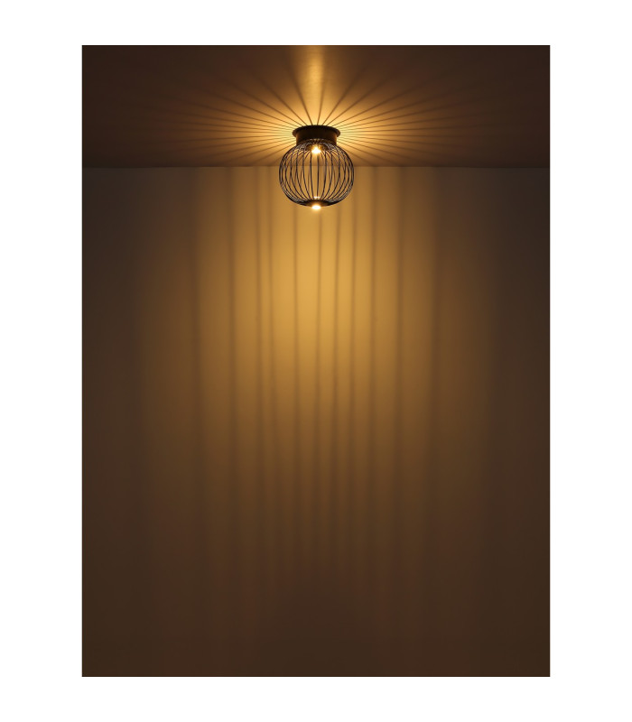 Galway 50cm Globe Ceiling Light Matt Black LED 3000K-5
