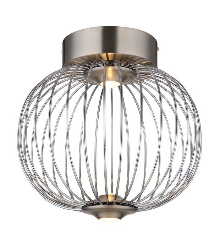 Galway 30cm Globe Ceiling Light Nickel Matt LED 3000K-1