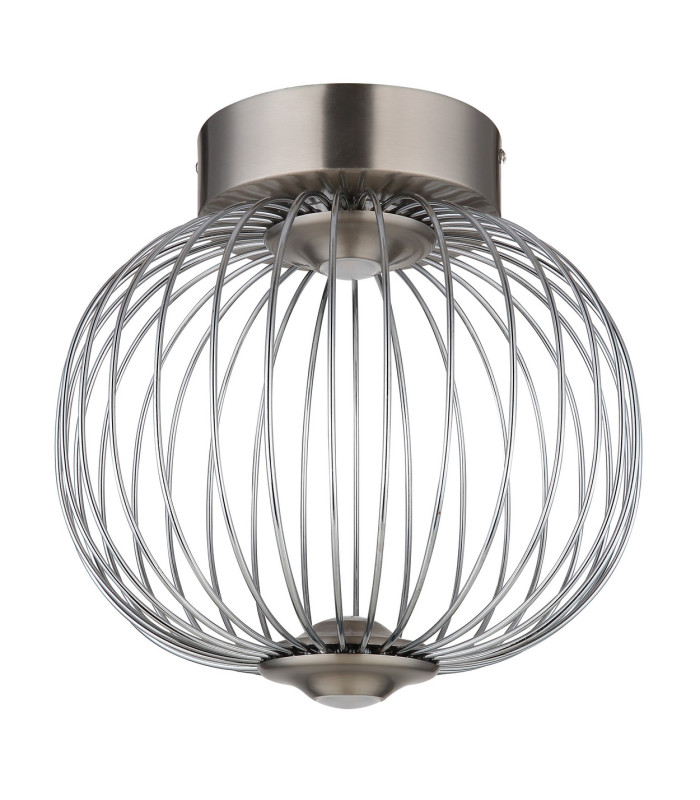 Galway 30cm Globe Ceiling Light Nickel Matt LED 3000K-2