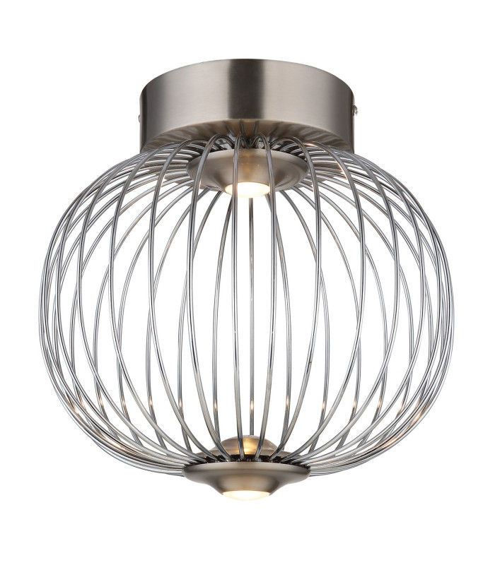 Galway 30cm Globe Ceiling Light Nickel Matt LED 3000K-3