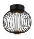 Galway 30cm Globe Ceiling Light Matt Black LED 3000K-3