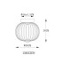 Galway 30cm Globe Ceiling Light Matt Black LED 3000K-9