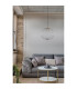 Galway 50cm Wire Frame Pendant Ceiling Light Nickel Matt LED 3000K-6