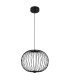 Galway 50cm Wire Frame Pendant Ceiling Light Matt Black LED 3000K-2