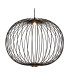 Galway 50cm Wire Frame Pendant Ceiling Light Matt Black LED 3000K-3