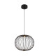 Galway 50cm Wire Frame Pendant Ceiling Light Matt Black LED 3000K-4