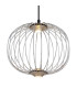 Galway 30cm Wire Frame Pendant Ceiling Light Nickel Matt LED 3000K-3